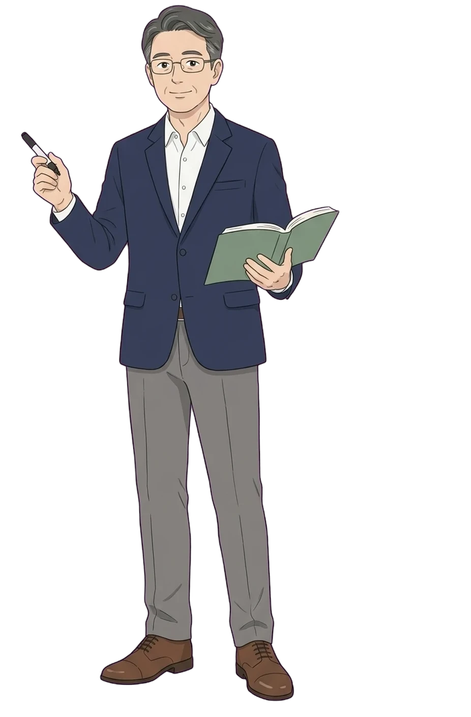 授業で説明する塾長