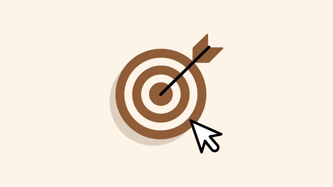 Google広告のターゲティングを表す的のイラスト