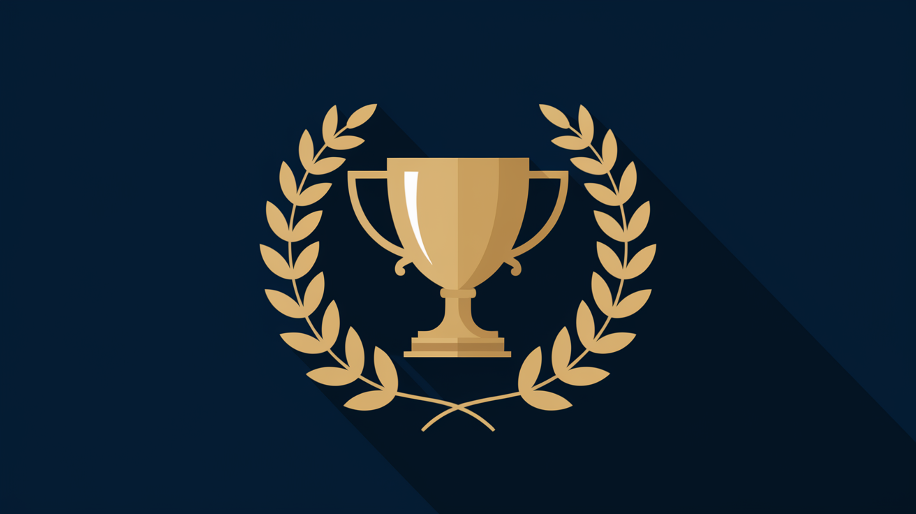 浜学園の灘中合格実績を表すトロフィーのイラスト