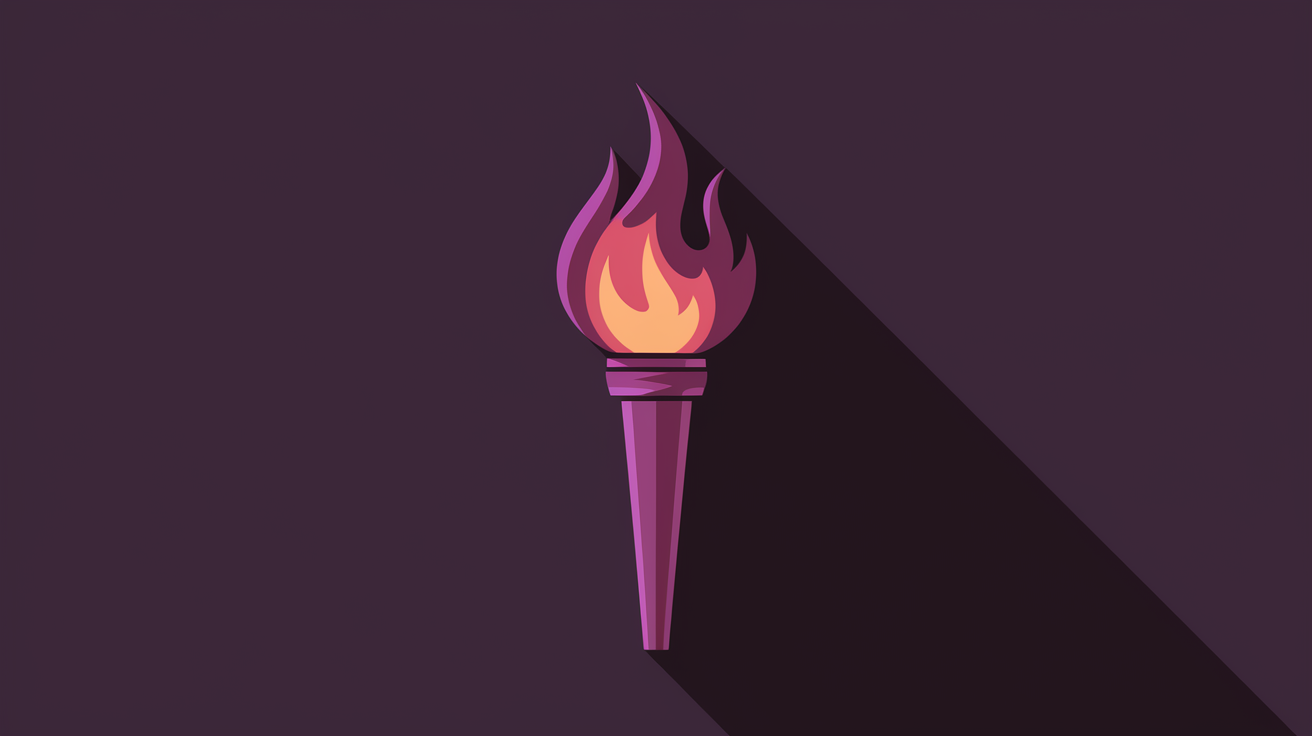 早稲田アカデミーの熱血指導を表す炎のイラスト